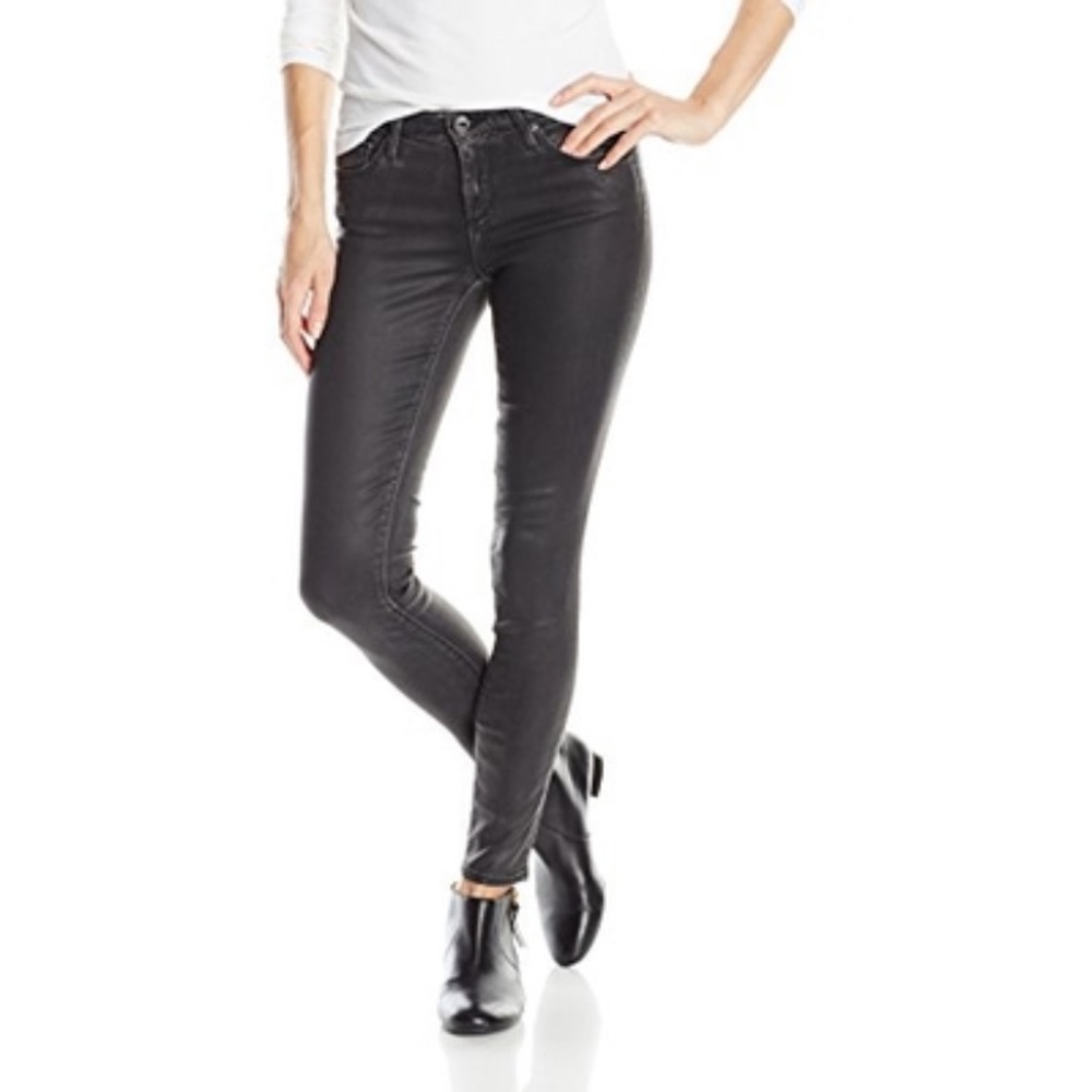 AG / THE LEGGING SKINNY JEAN COATED BLACK